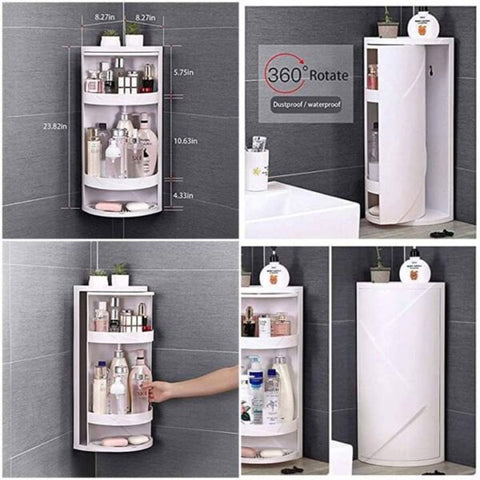 Rotating Corner Cosmetic Accessories Shelf Bathroom Shelf Rotating Corner Cosmetic Accessories Shelf Bathroom Shelf