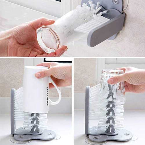 Dual Brush Glass Scrubber Dual Brush Glass Scrubber