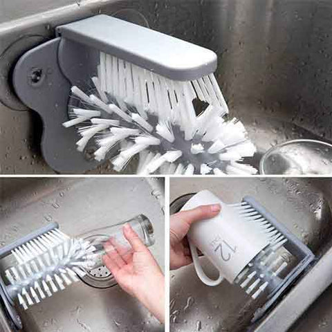 Dual Brush Glass Scrubber Dual Brush Glass Scrubber