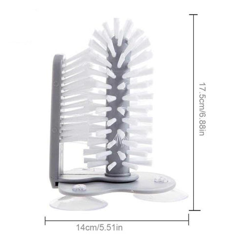 Dual Brush Glass Scrubber Dual Brush Glass Scrubber