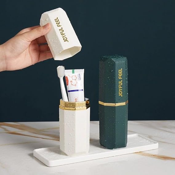Portable Travel Toothpaste & Toothbrush Cup Set
