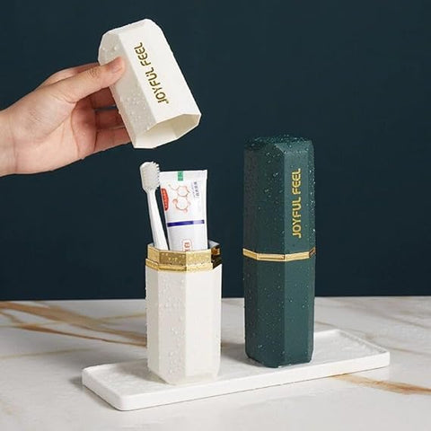 Portable Travel Toothpaste & Toothbrush Cup Set