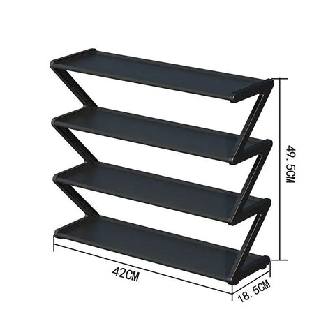 4 Layer Z Shaped Shoe Rack