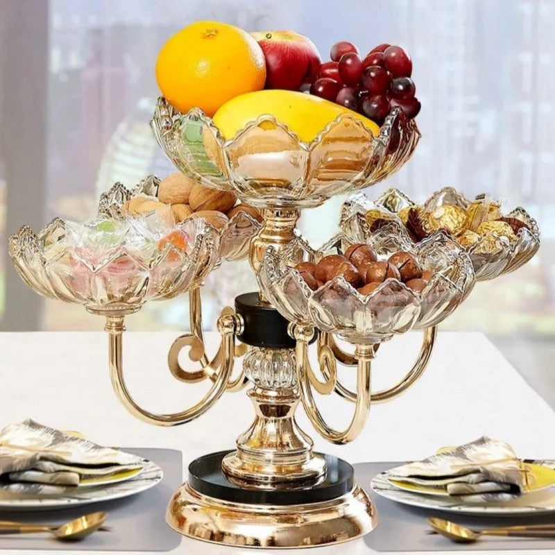 Rotating Dry fruit Plate Rack