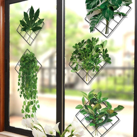3D Green Plant Wall Sticker (Pack of 2)