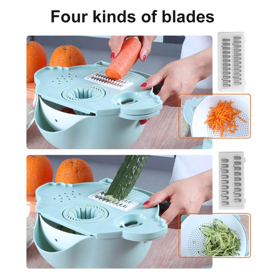 Multifunctional Large Capacity Vegetable Cutter Drain Basket