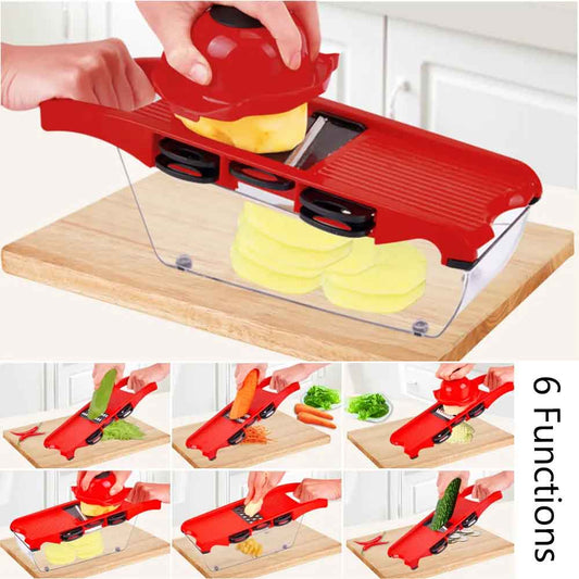 6 In 1 Mandoline Slicer Vegetable Cutter