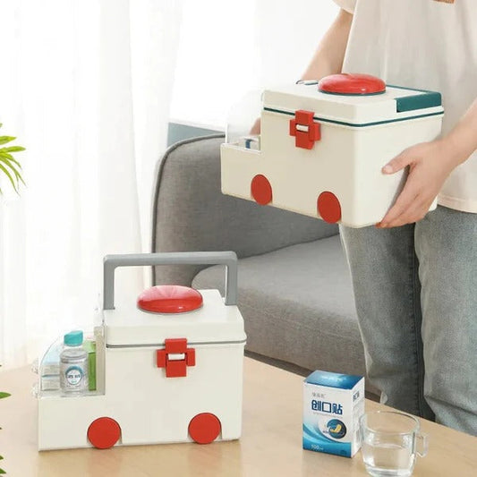 Ambulance Shape Portable Medicine Box