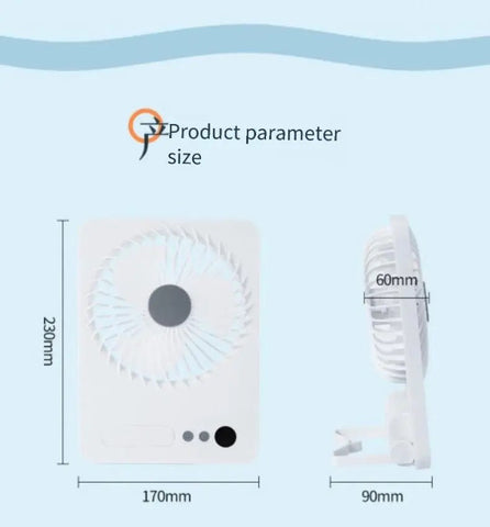 Usb desktop Fan and Lamp