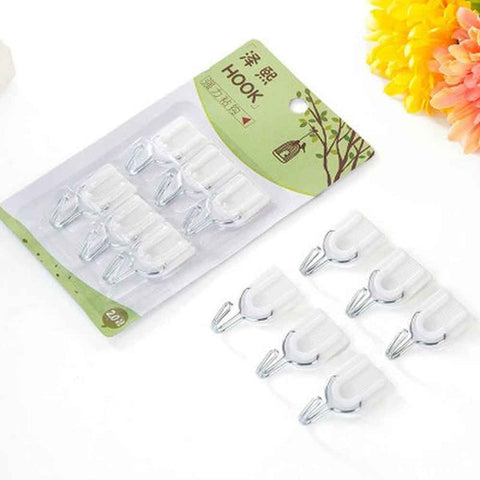 6Pcs Magic Sticky Hooks