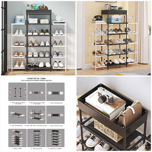 5 Layer Shelf Shoes Rack Metal