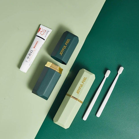 Portable Travel Toothpaste & Toothbrush Cup Set