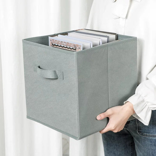 NON-WOVEN FABRIC FOLDING CUBE STORAGE DRAWER BOX