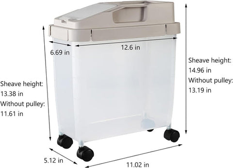 10Kg Rice Storage Container With Wheels