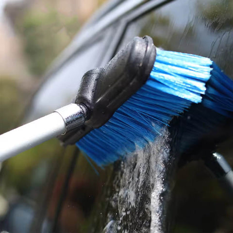 Telescopic Solar Panel Cleaning Brush with Water Switch