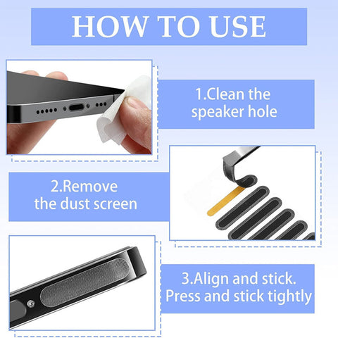 Mobile Phone Speaker Dustproof Net Stickers Pack Of 10
