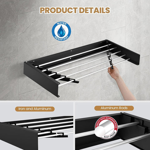 Folding Aluminum Clothes Drying Rack