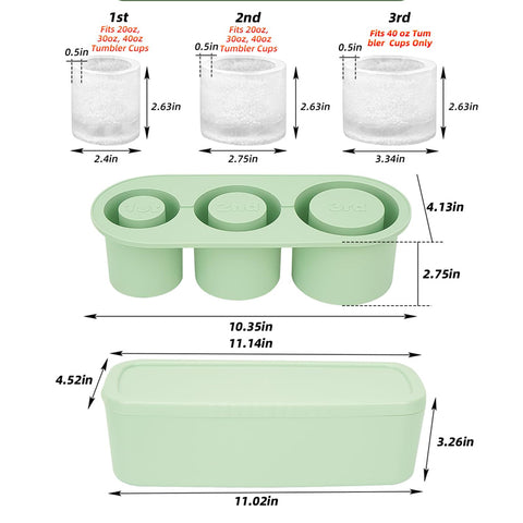 Silicone Ice Mold For Tumbler