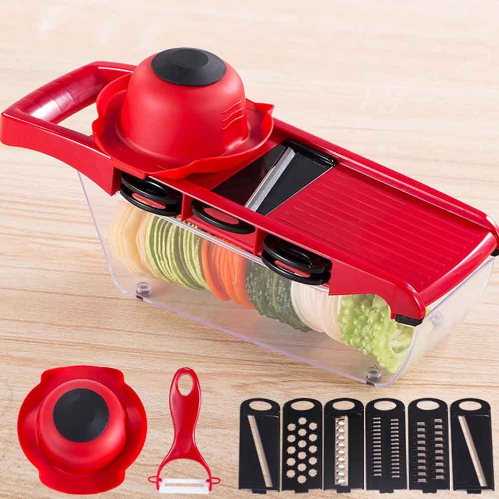 6 In 1 Mandoline Slicer Vegetable Cutter