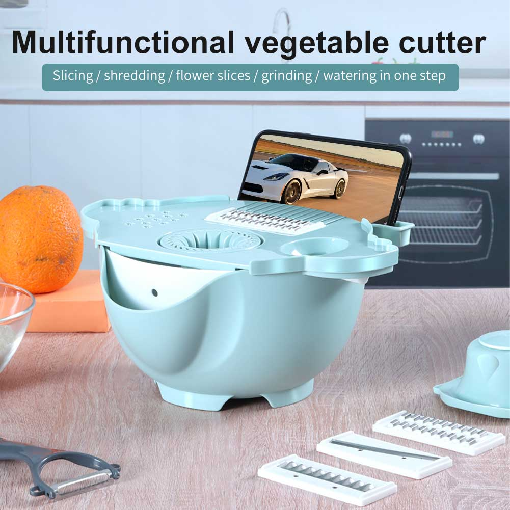 Multifunctional Large Capacity Vegetable Cutter Drain Basket