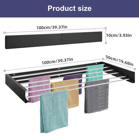 Folding Aluminum Clothes Drying Rack