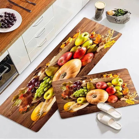 2Pcs Set Kitchen Floor Mat Non Slip