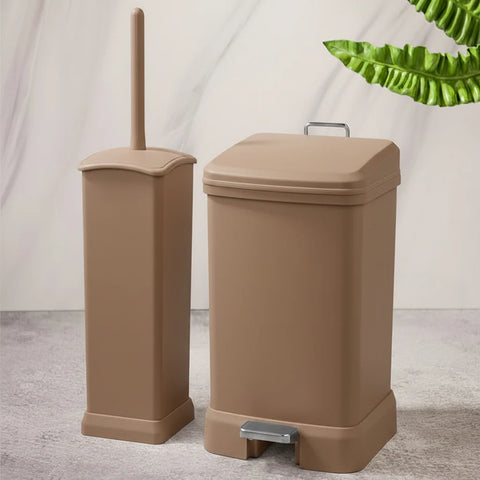 Edge Clean Rectangle Dustbin & Brush Set (1923) by Limon