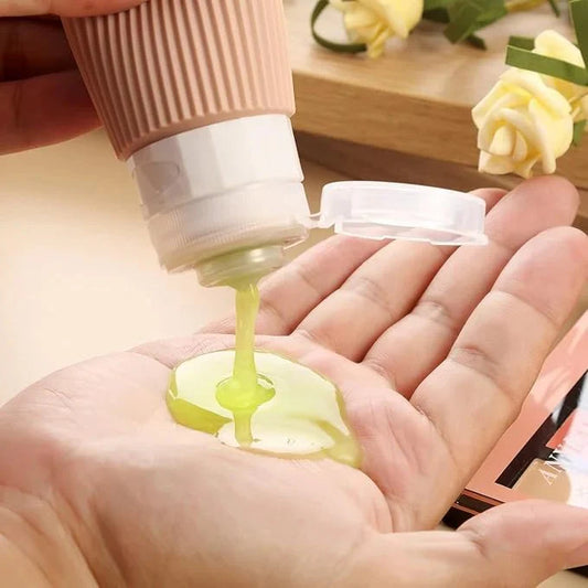 4 Pack Travel Silicone Bottles for Toiletries