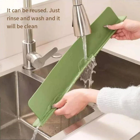 1pcs Silicone Kitchen Sink Water Splash Guard