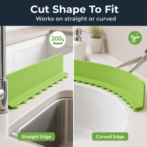 1pcs Silicone Kitchen Sink Water Splash Guard