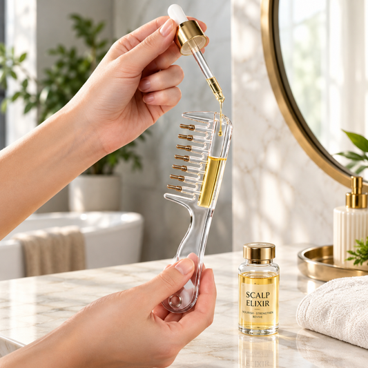 Scalp Liquid Applicator Comb Refillable Hair Serum Oil Dispensing Massage Comb