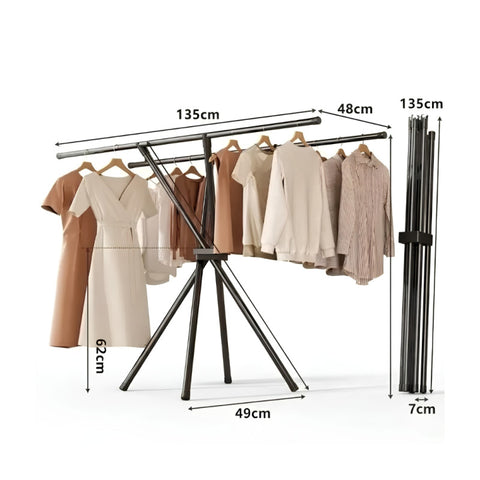 Heavy Quality Iron Cloth Rack for Home and Bedroom Storage