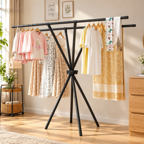 Heavy Quality Iron Cloth Rack for Home and Bedroom Storage