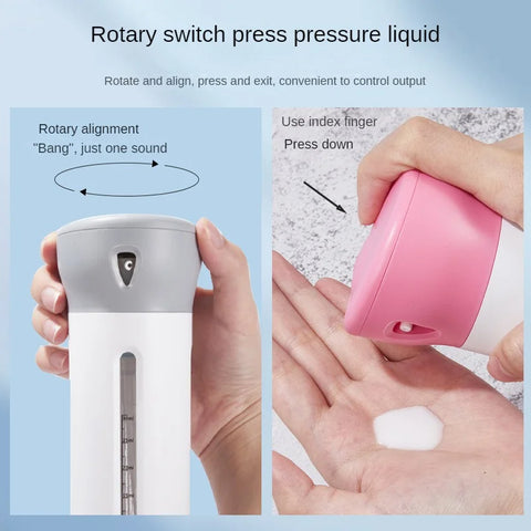 4 IN 1 PORTABLE REFILLABLE LOTION DISPENSER BOTTLE