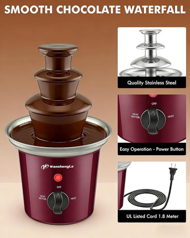 3 Tier Mini Chocolate Fountain
