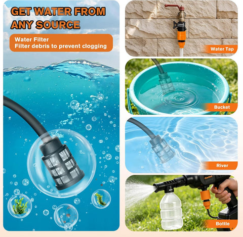 Car Washing GUN Double Battery