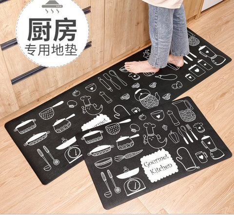 2Pcs Set Kitchen Floor Mat Non Slip