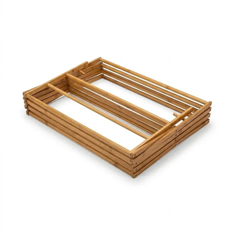 Foldable Bamboo Clothes Drying Rack – Multi-Tier