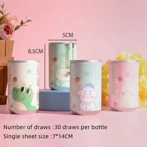 Mini Colorful Pocket Can Wipes