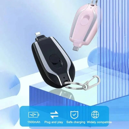Portable Keychain Charger with Type-C - Fast Charging Bank