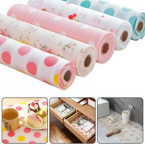 Kitchen Anti Slip Foam Drawer Mat - 2 Rolls Pack