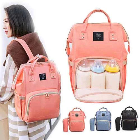 Mommy Backpack - Water Resistant Baby Accessories Bag