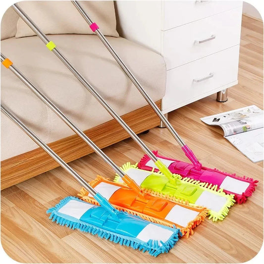 Flat Microfiber Squeeze Mop With Long Handle