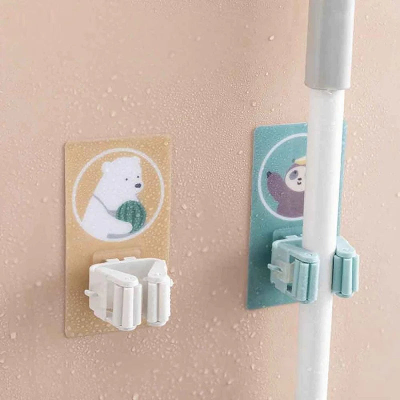 Broom Holder Creative Character Wall Mounted