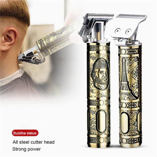 Branded T9 Vintage Beard Trimmer Professional Hair Cut Shaving Machine USB Rechargeable Wireless