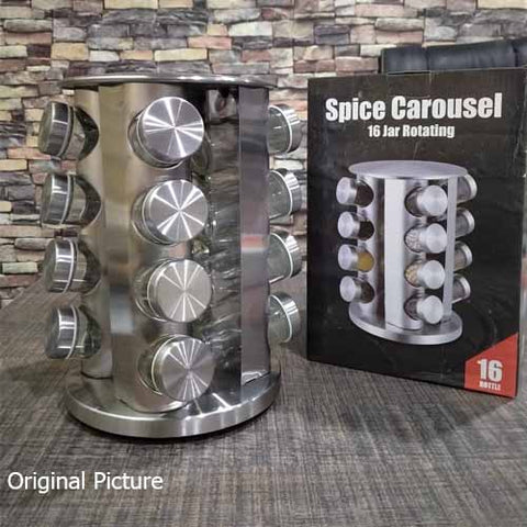 Spice Carousel 16 Bottles Revolving