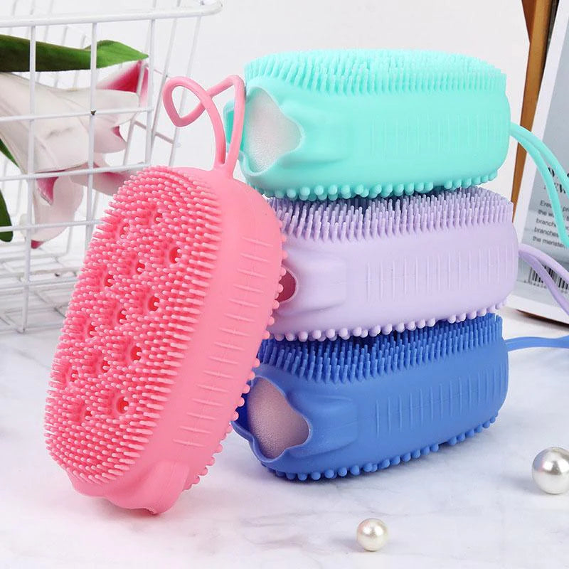 Silicone Bath & Massage Brush Double Sided