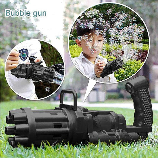 8-Holes Automatic Gatling Bubble Gun