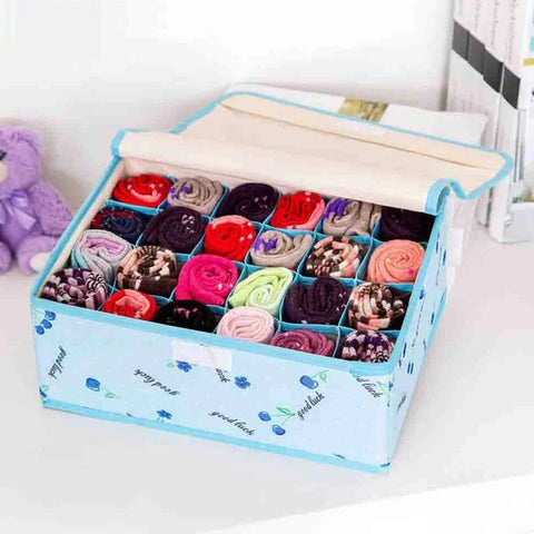 24 Pocket Socks Organizer Box