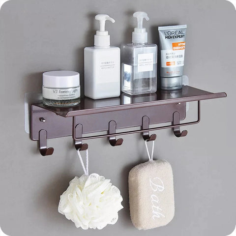 Wall Mount Iron Organizer with 5 hook